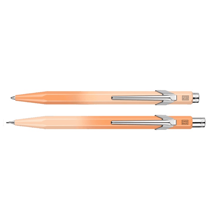 Caran d'Ache 849 & 844 Sunset Sky Ballpoint and Mechanical Pencil